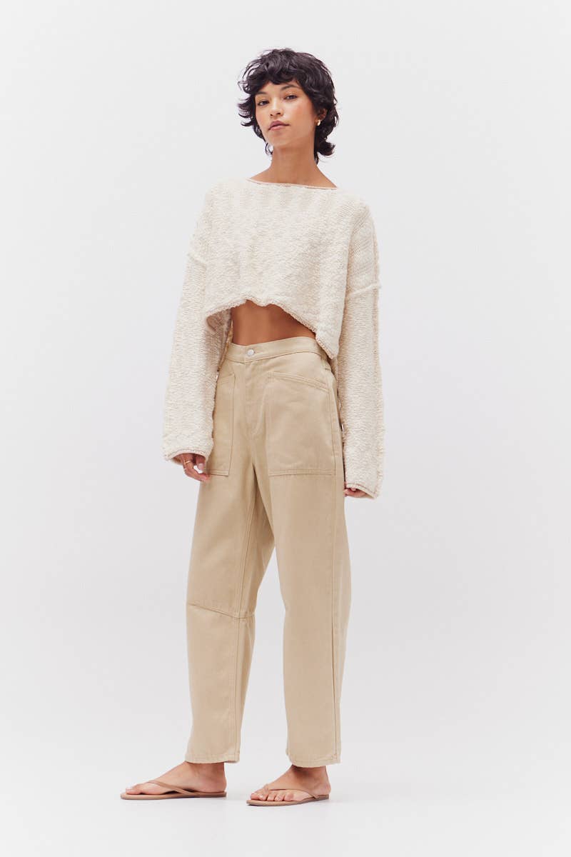 Amira Slub Crop Top