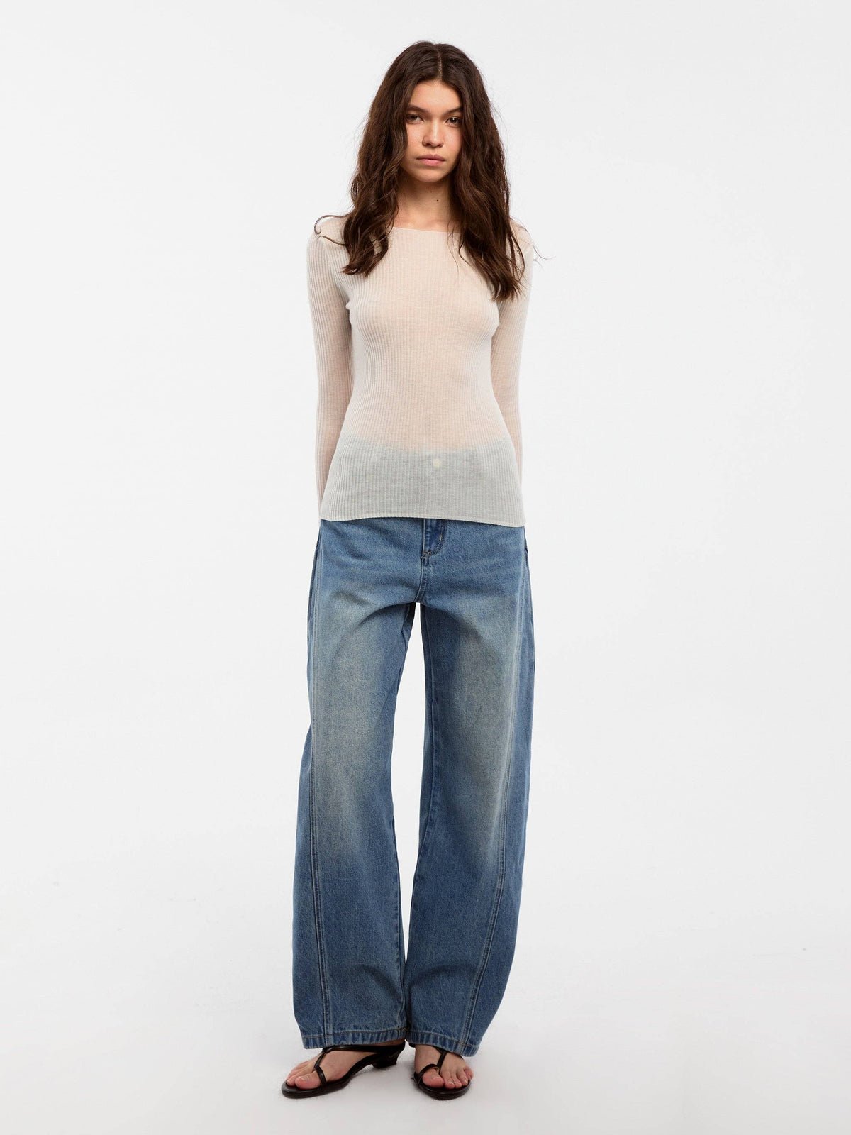 CUBIC Curved Ribbon Jeans