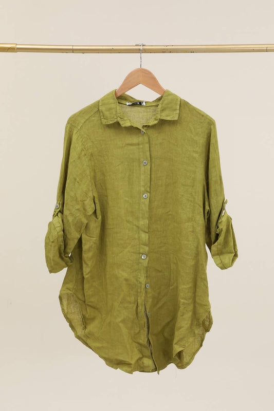 Atlas Linen Buttondown