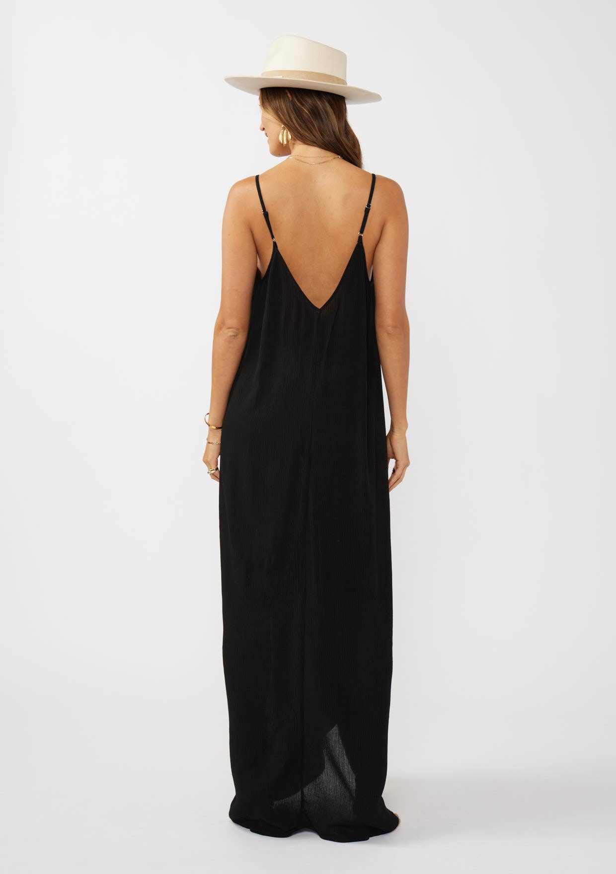 Cocoon V-Neck Maxi Dress with Pockets