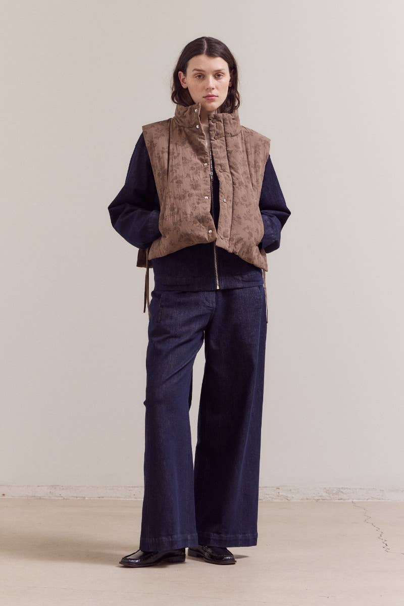 Sora Floral Padded Vest