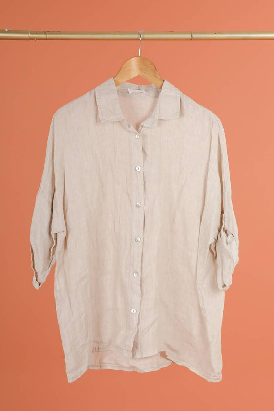 Erica Linen Buttondown