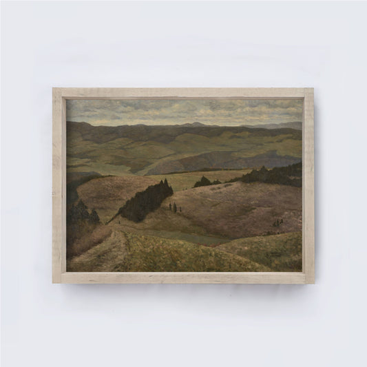 Vintage Landscape Painting Framed Print