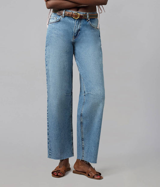 DYLAN High Rise Barrel Jeans 30" Inseam