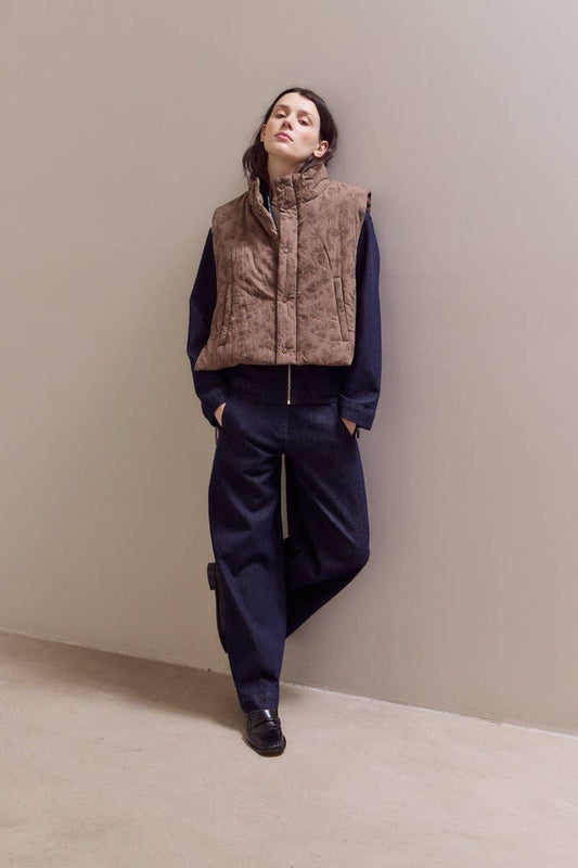 Sora Floral Padded Vest