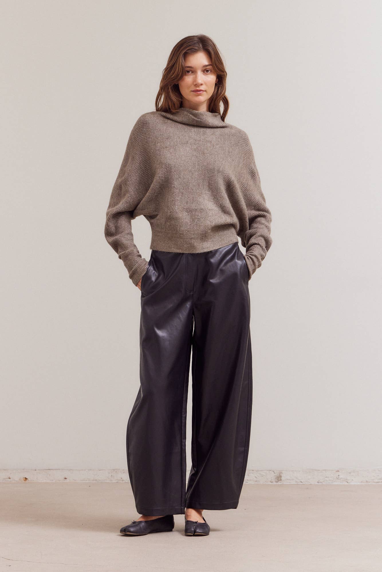 Celeste Cowl Neck Batwing Sweater