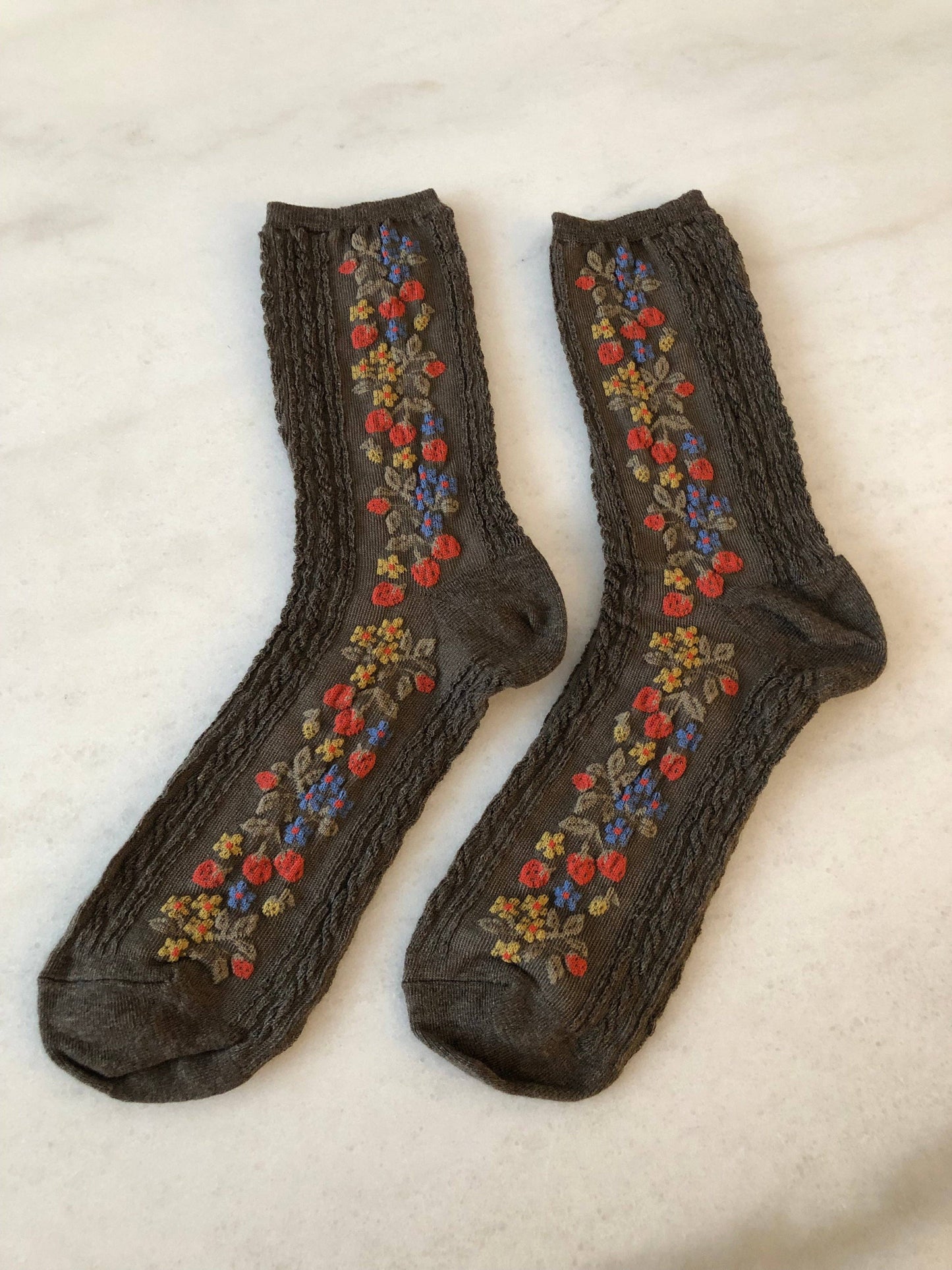 Strawberry Garden Sock