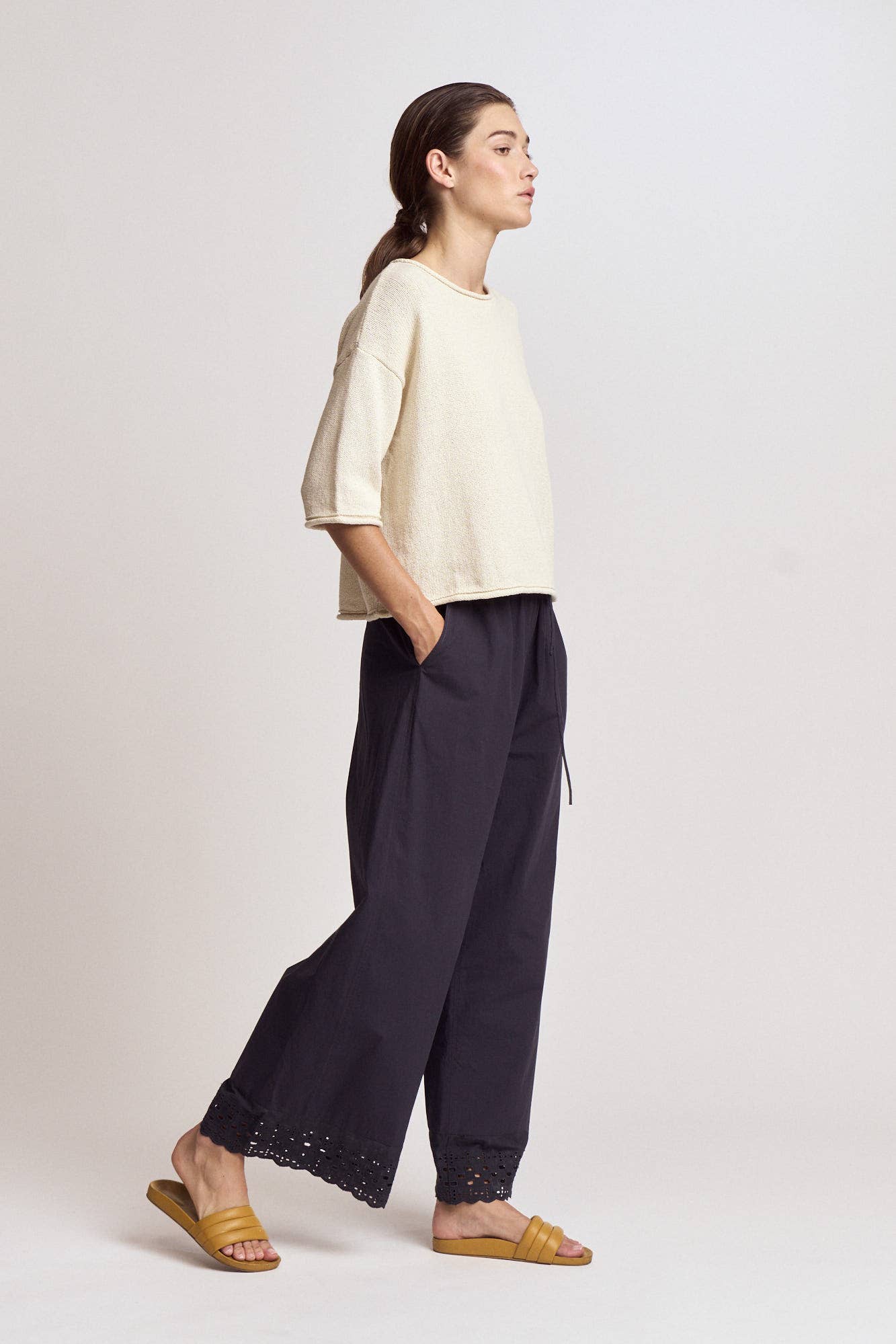 Elizabeth Rolled Edge Sweater