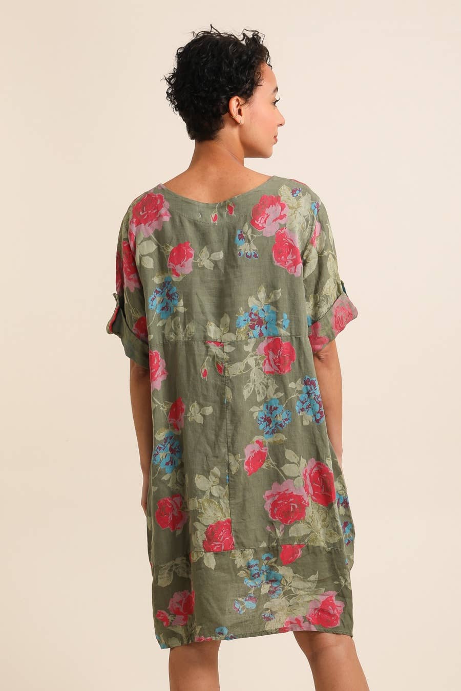 Kathleen Floral Linen Dress