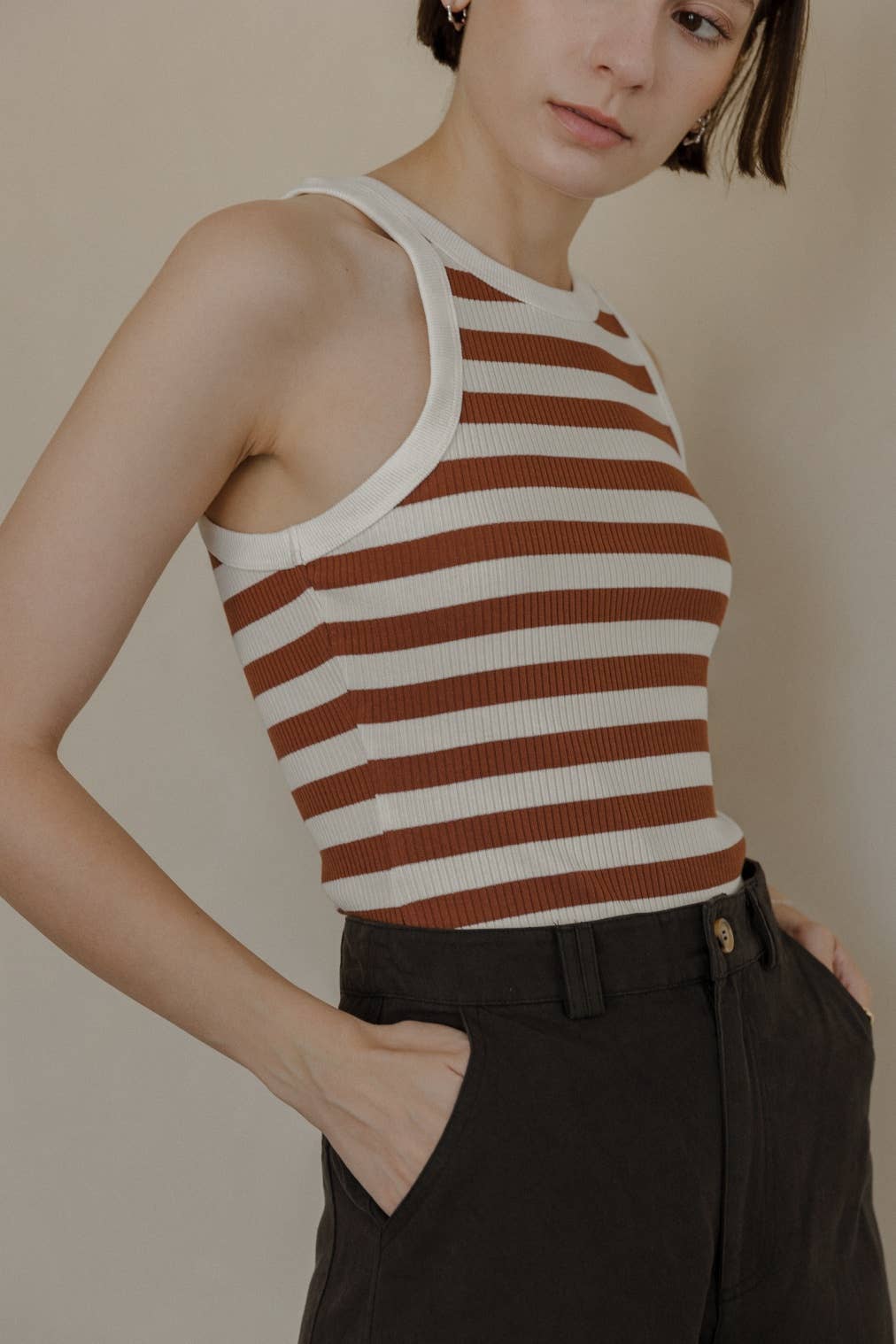 The Mitsch Top | Stripe Tank Top