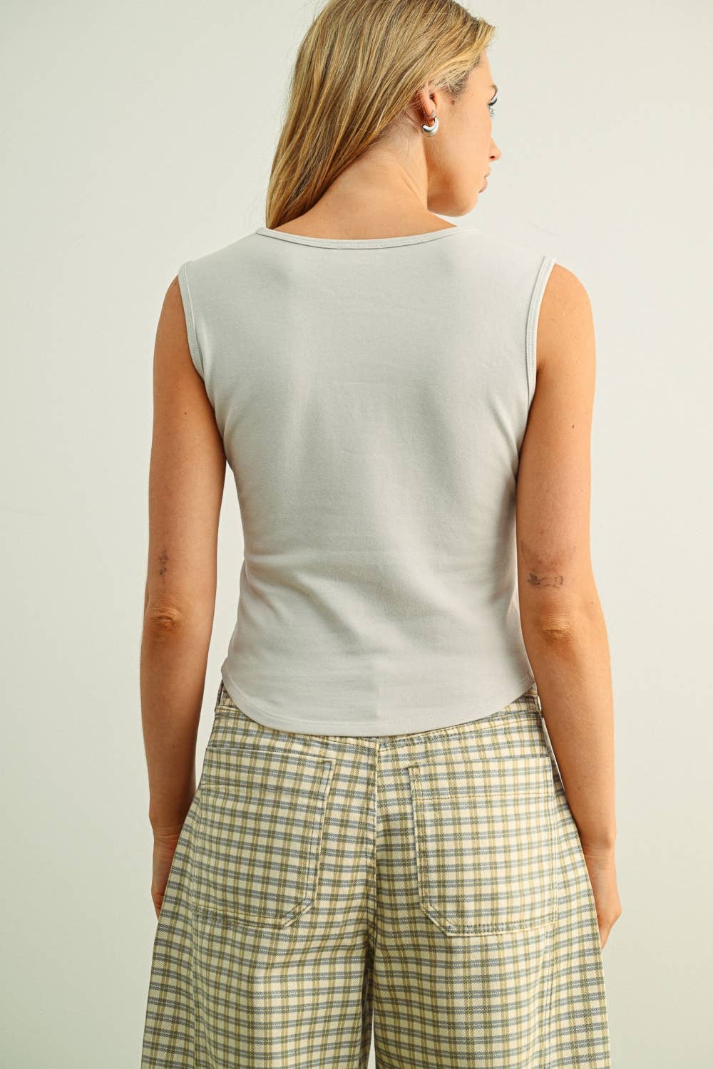 Sable Square Neck Tank Top