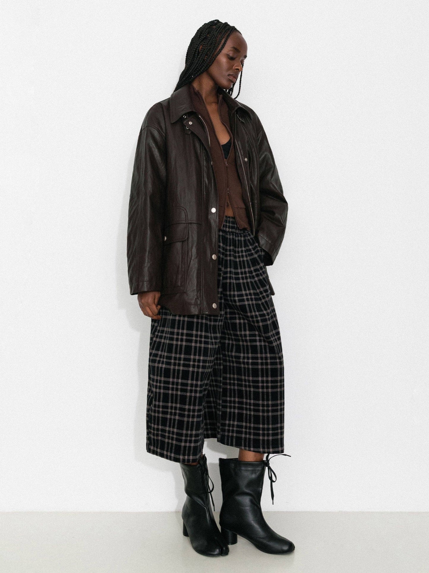 Two-Way Collar Boxy Down Jacket