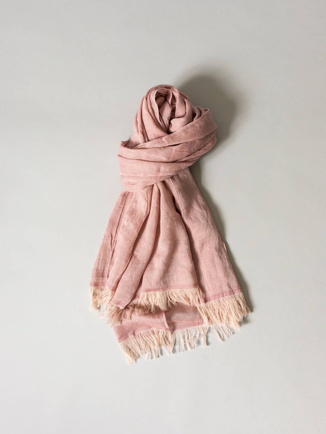 Haolu Cotton Wool Stole - Red Plum