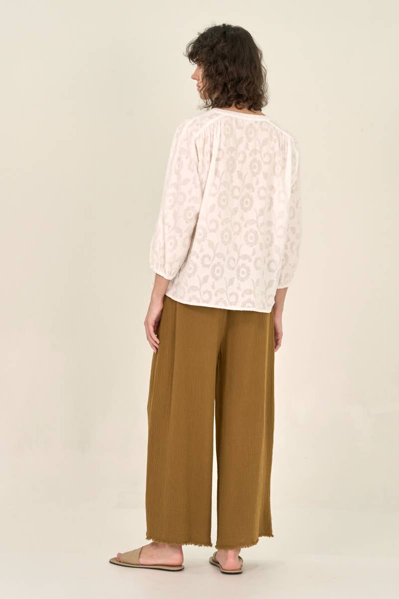 Cassandra Jacquard Blouse