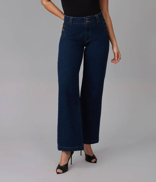 Colette High Rise Wide Leg Jeans 30" Inseam