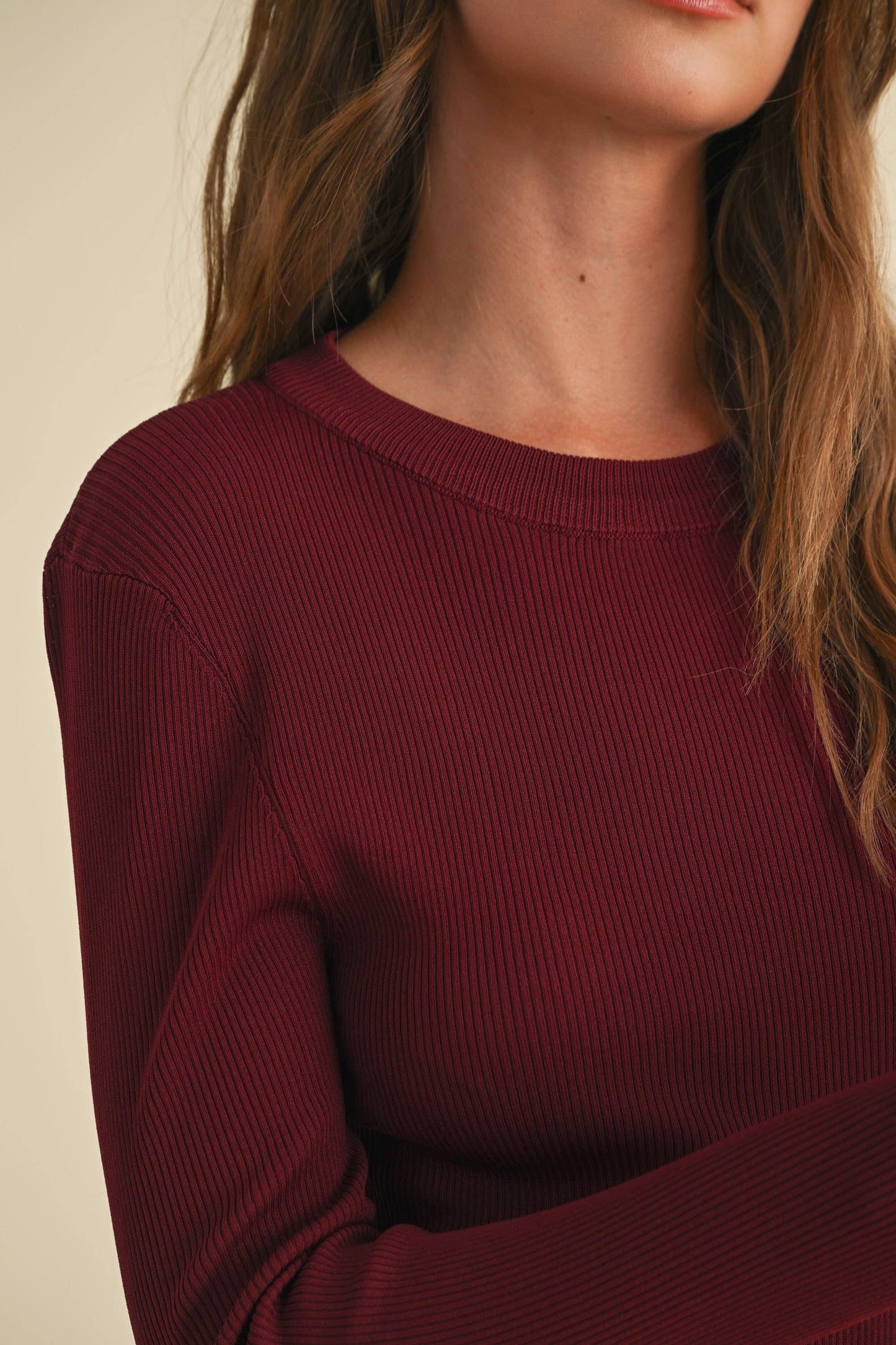 Rowan Ribbed Long Sleeve Top