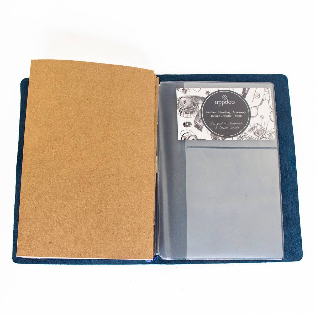 Explore Leather Bound Traveler's Notebook - Small Navy