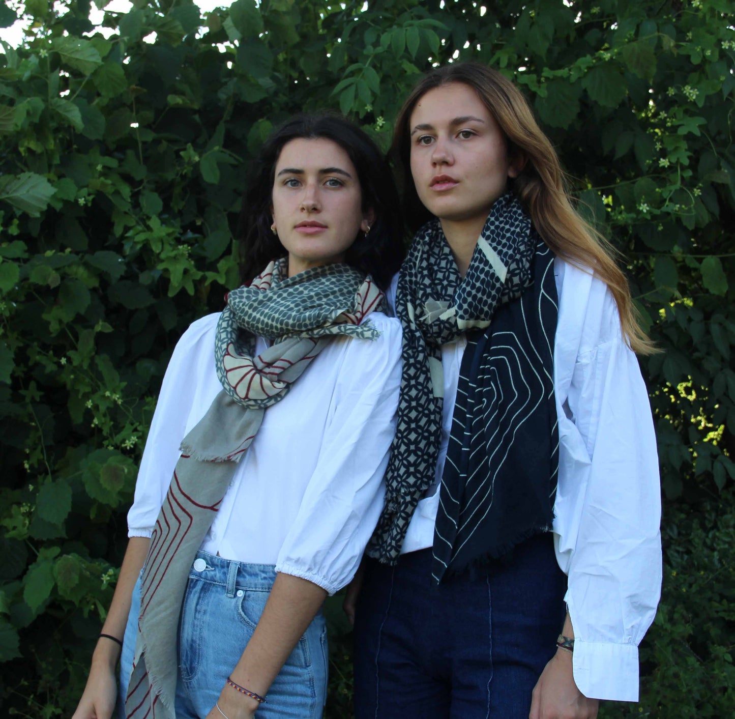 Navy Navy Origami XL Scarf
