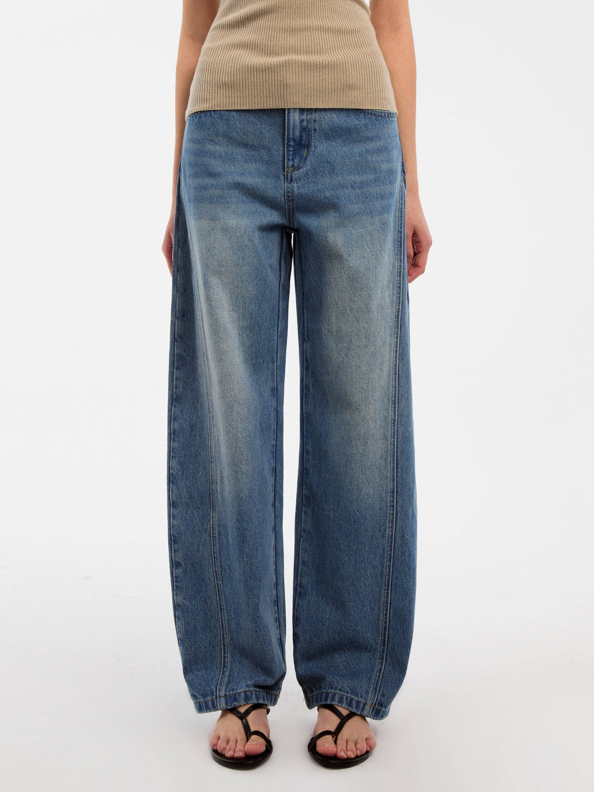 CUBIC Curved Ribbon Jeans