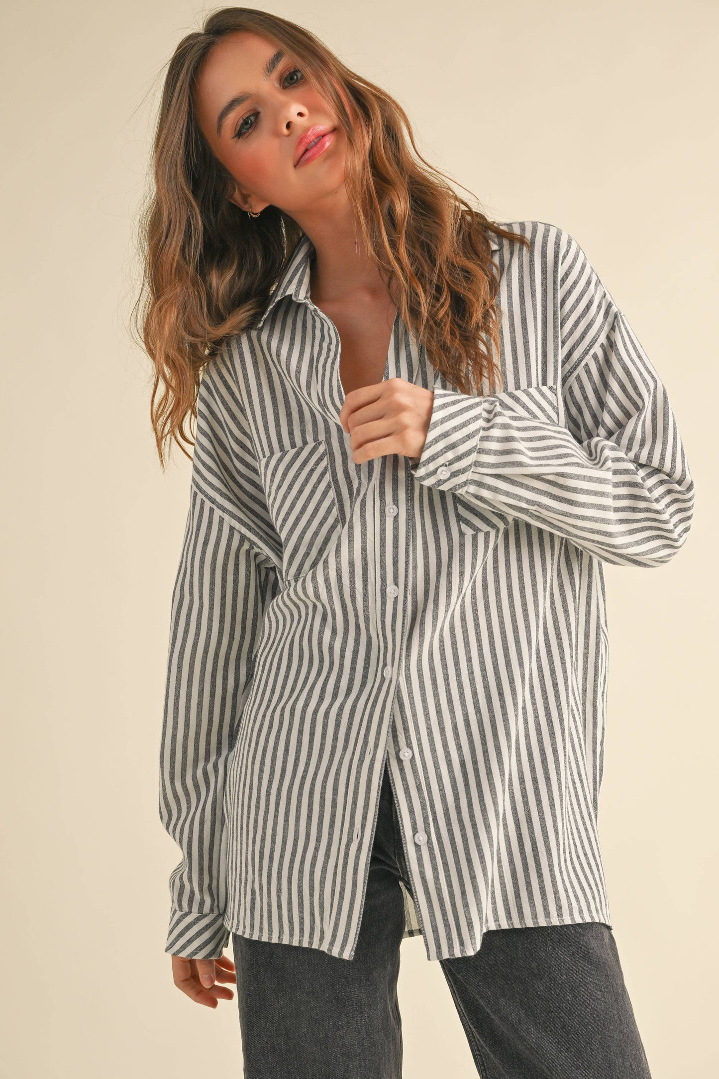 Mabel Striped Buttondown