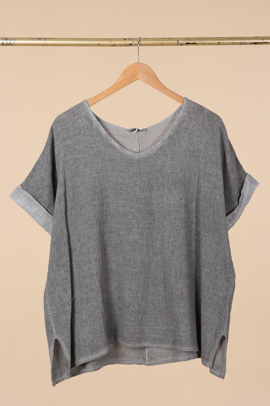 Anna Cotton Linen Oversized Tee