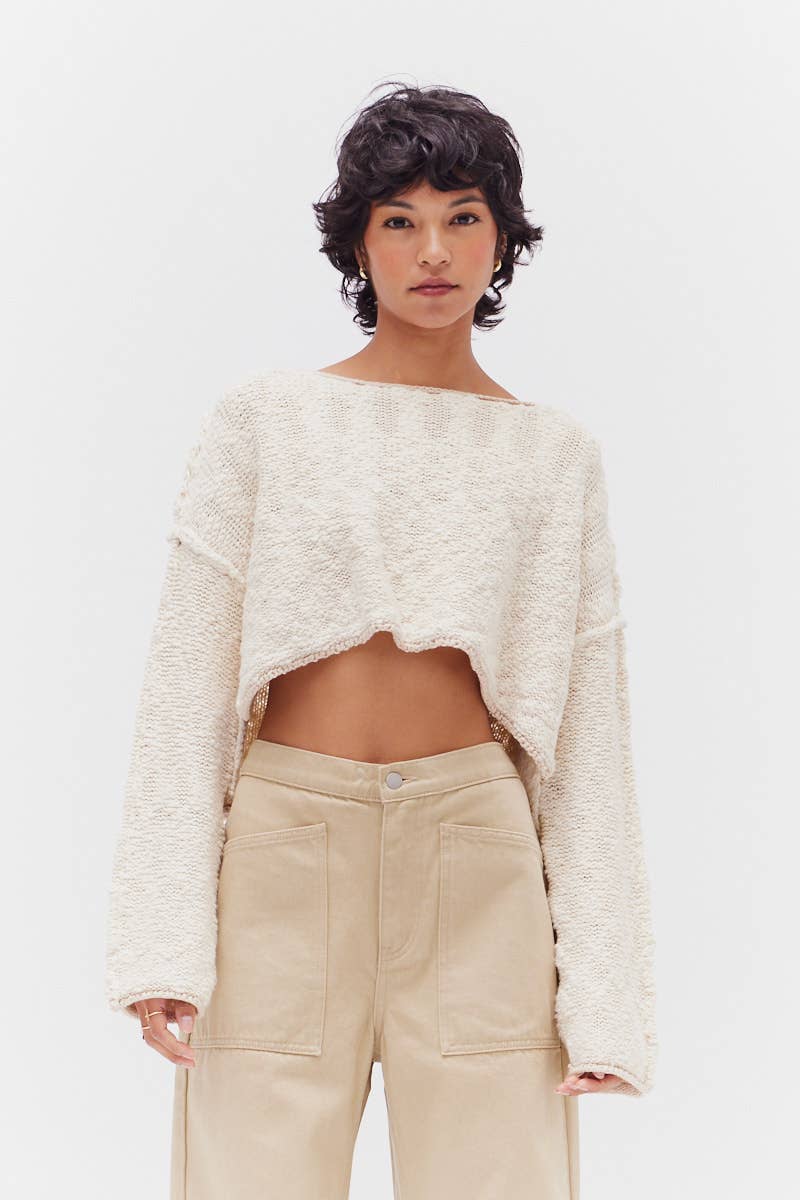 Amira Slub Crop Top