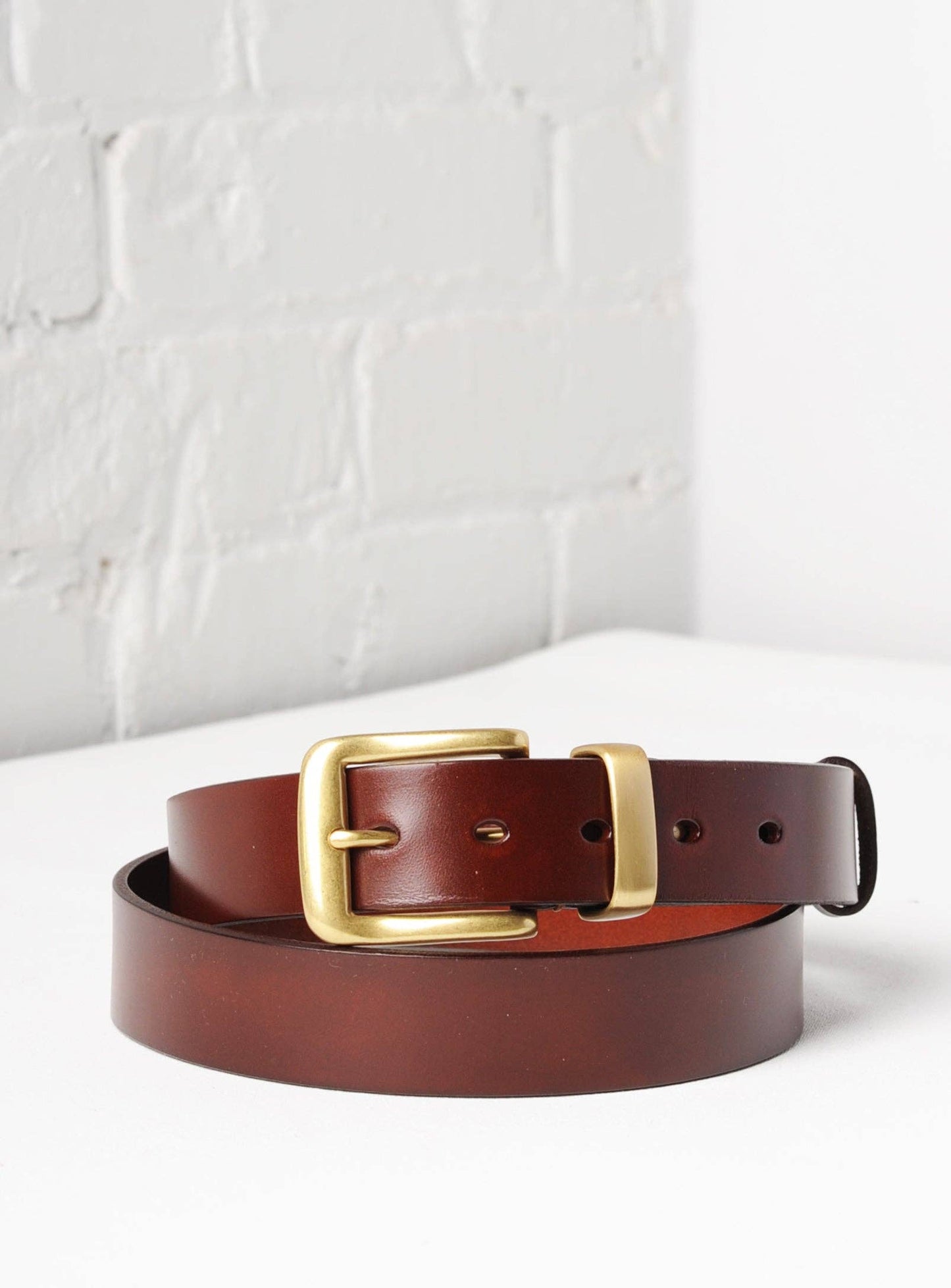 Tuscany Deluxe Italian Leather Belt - Chestnut