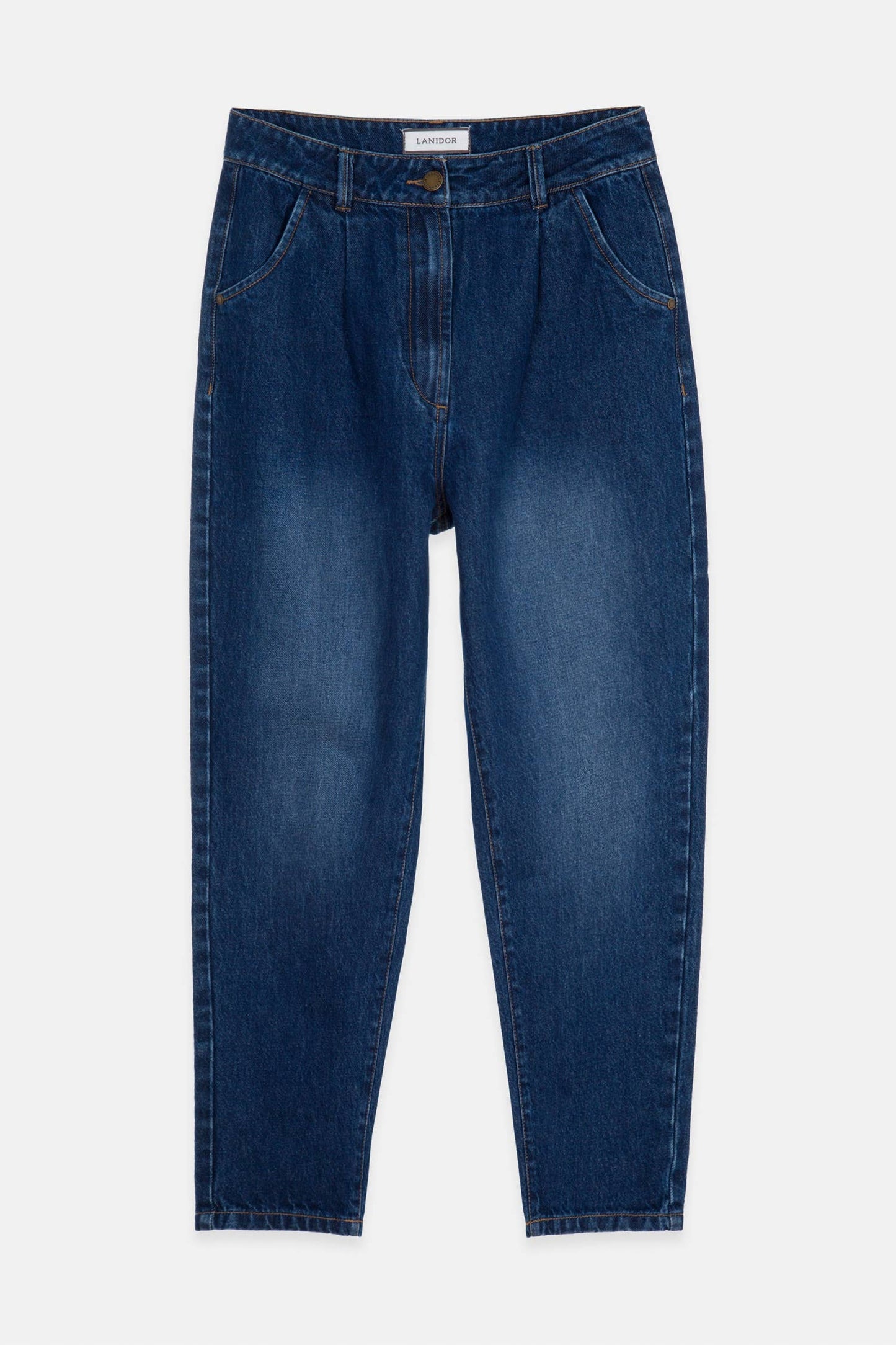 Wide Leg Denim Trousers