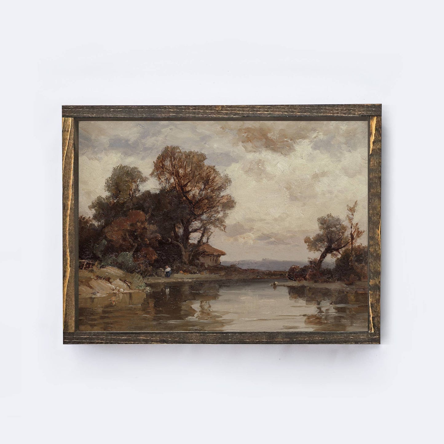 Vintage Landscape Painting Framed Print