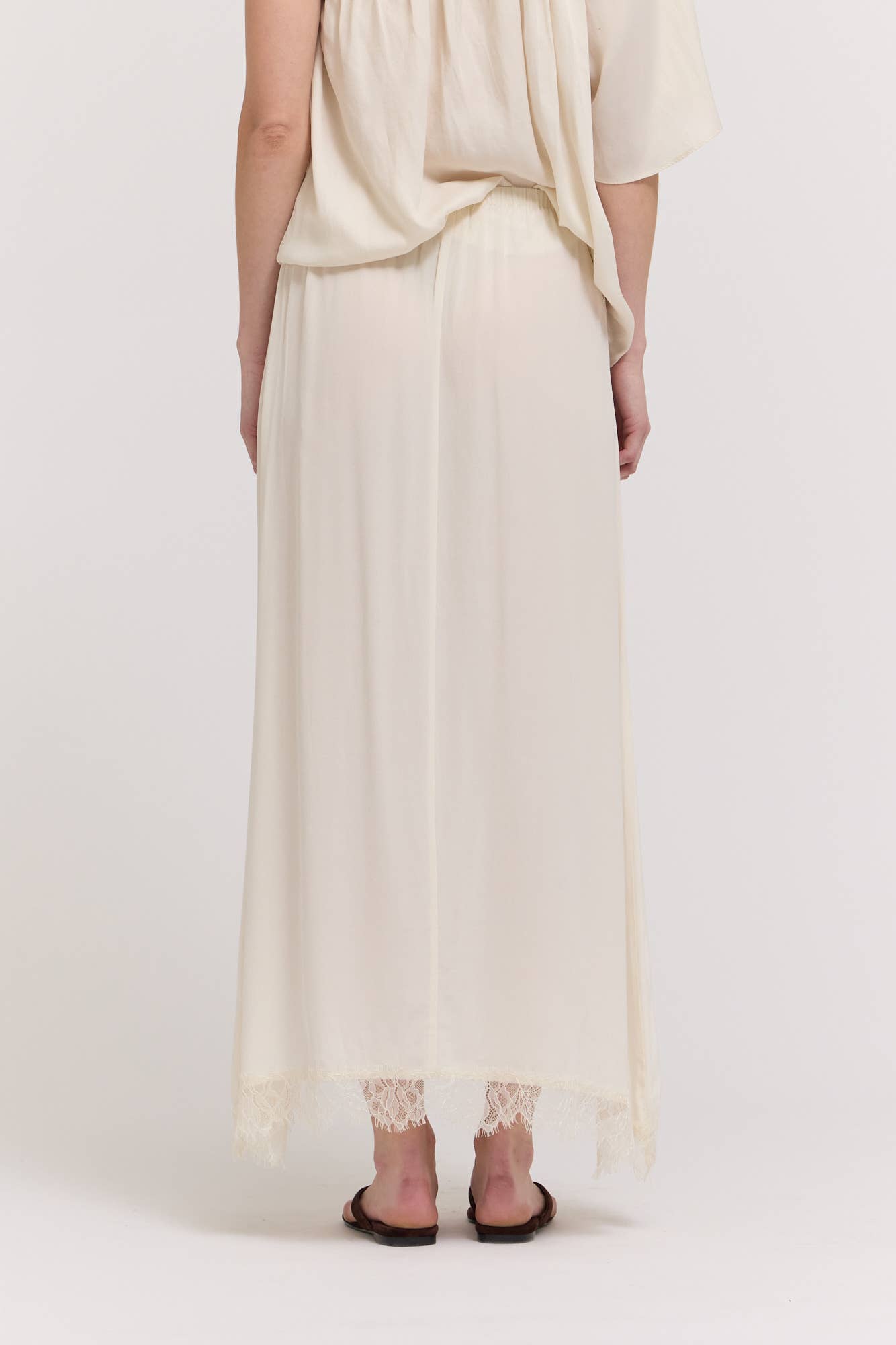 Senni Lace Satin Skirt