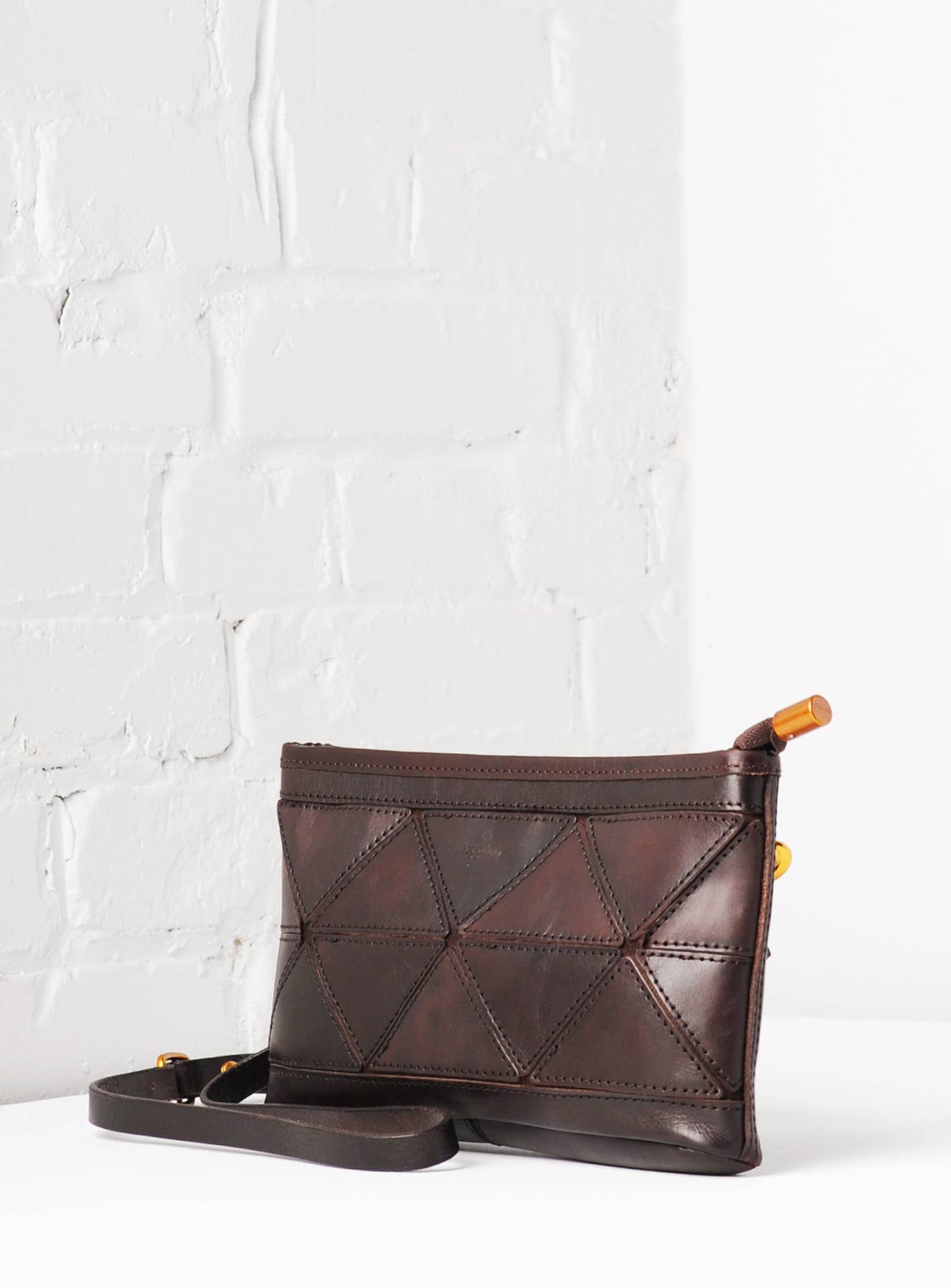 Origami Clutch / Crossbody Bag - Espresso