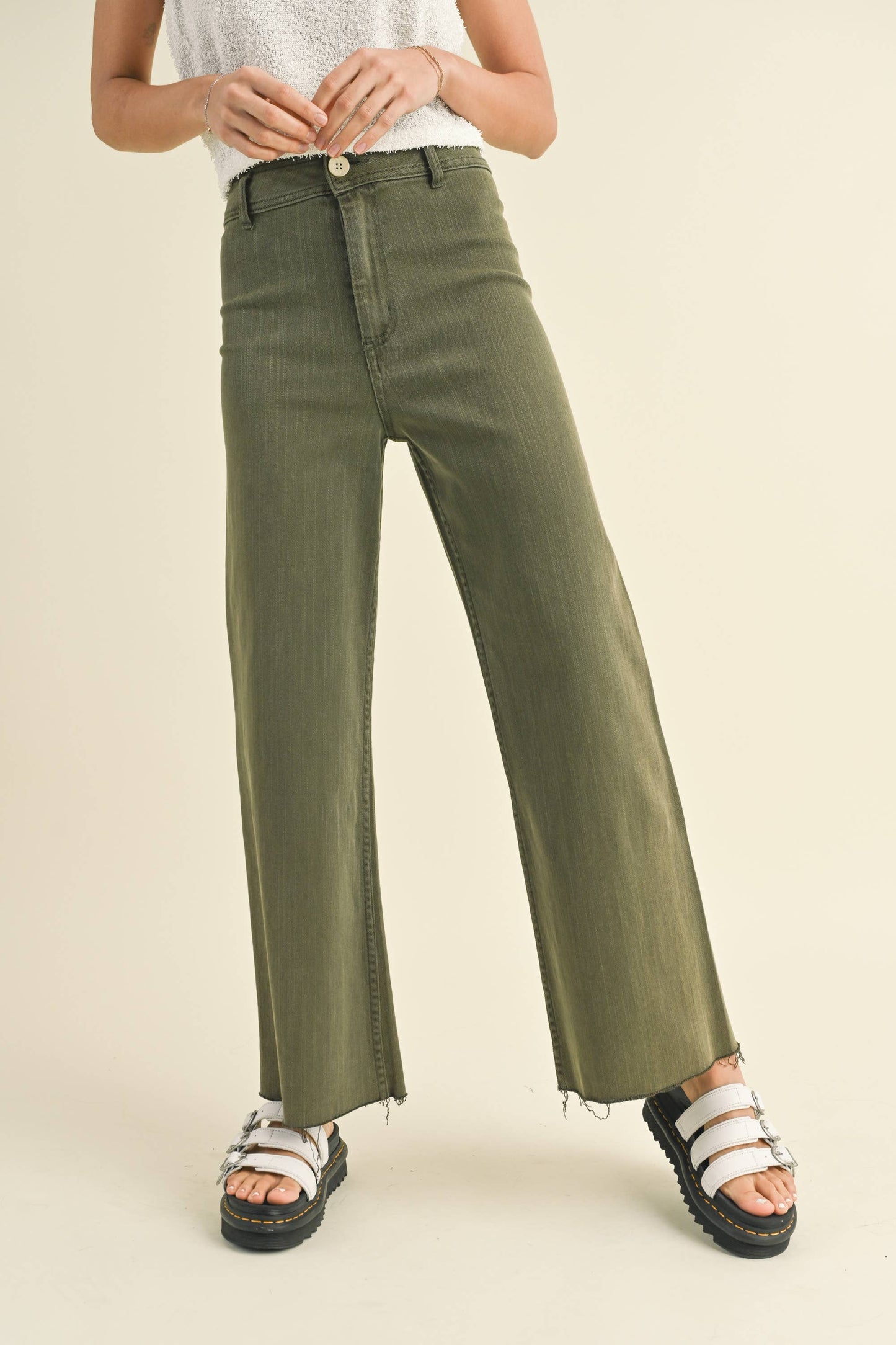 Tierra Wide Leg Denim Pants