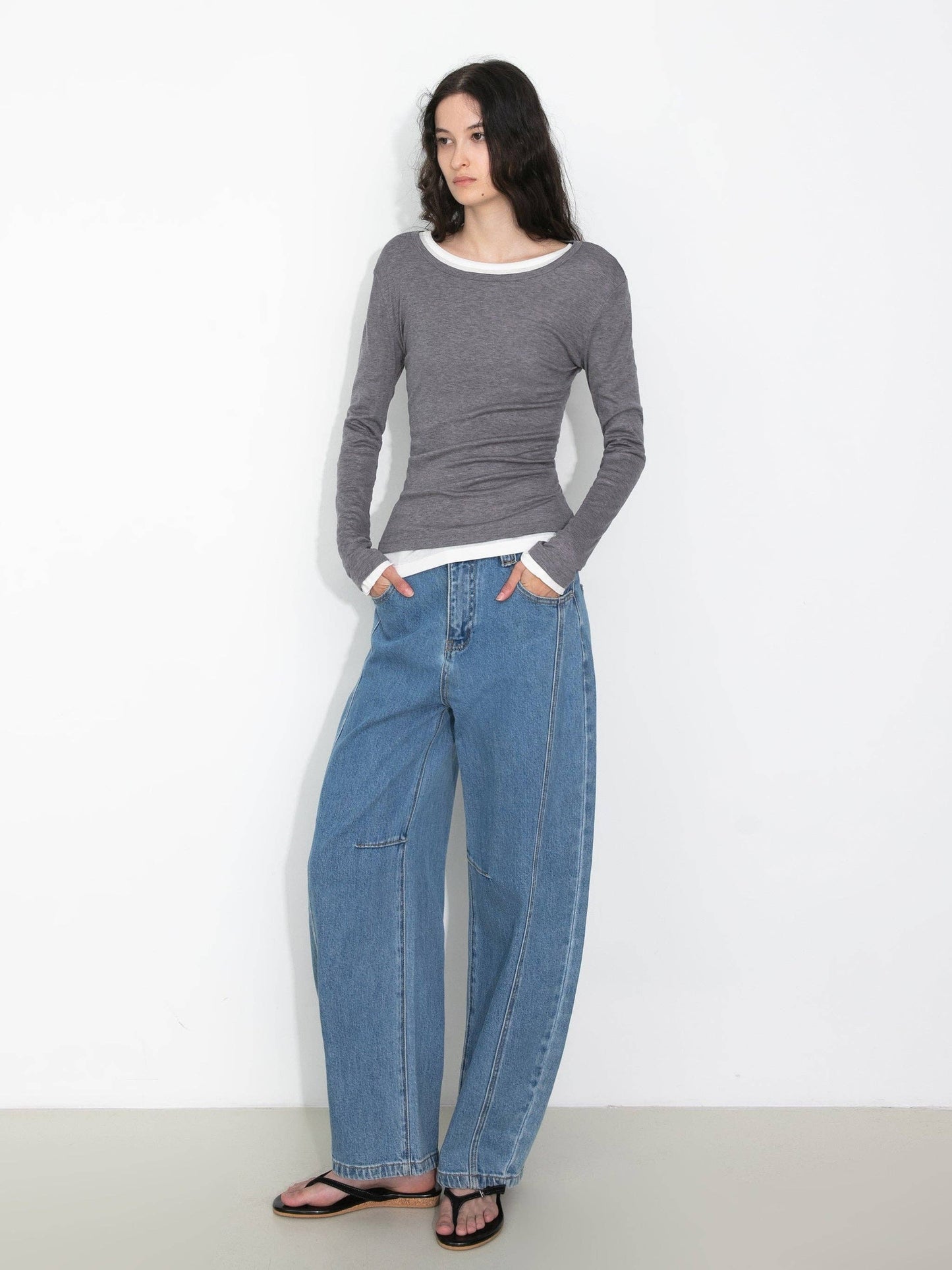 Basic Long-Sleeve Layering Top