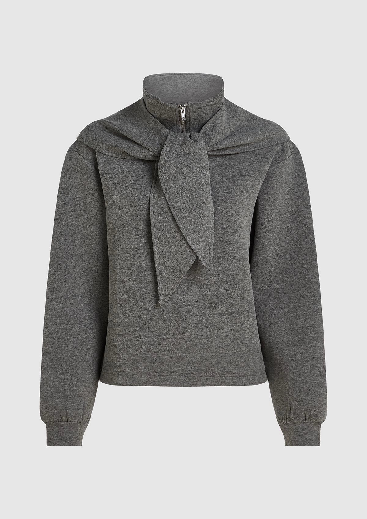 Hilde 1/4 Zip Sweater with Scarf