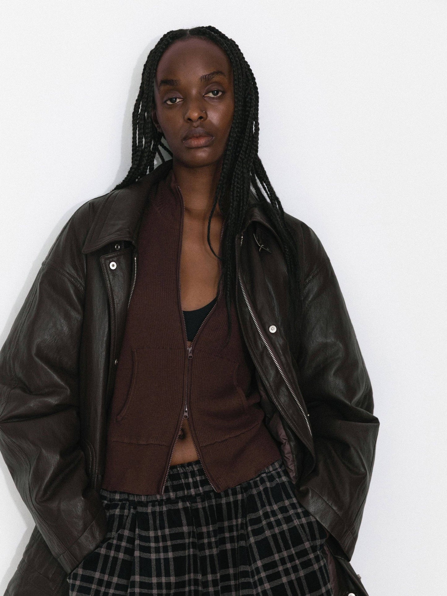 Two-Way Collar Boxy Down Jacket