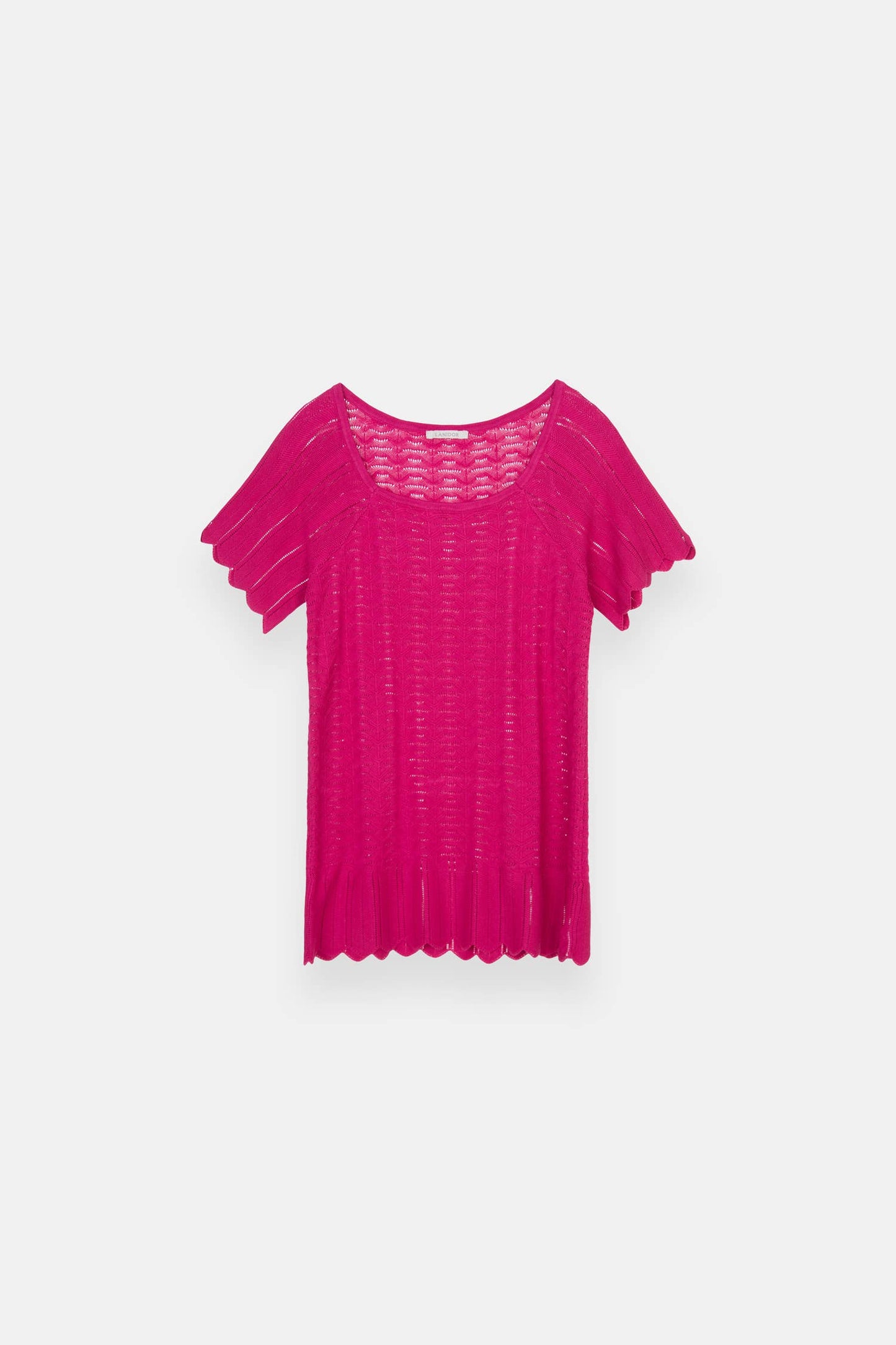 Magenta Lace Tee