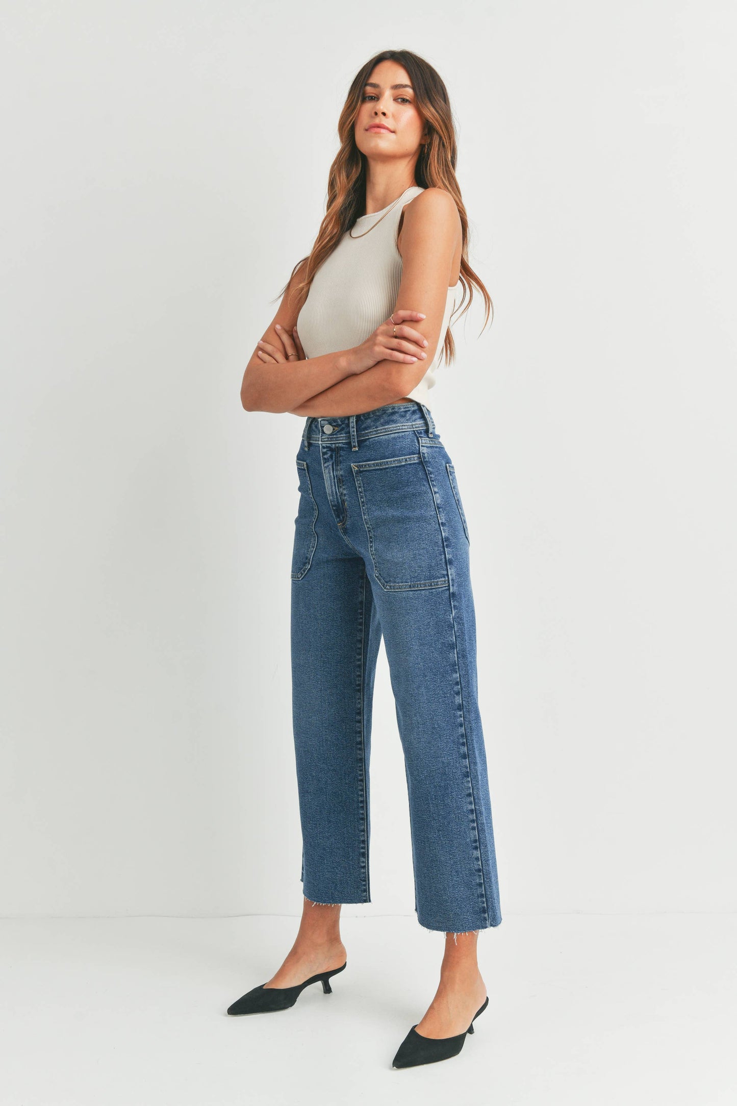 Utility Wide Leg Jeans