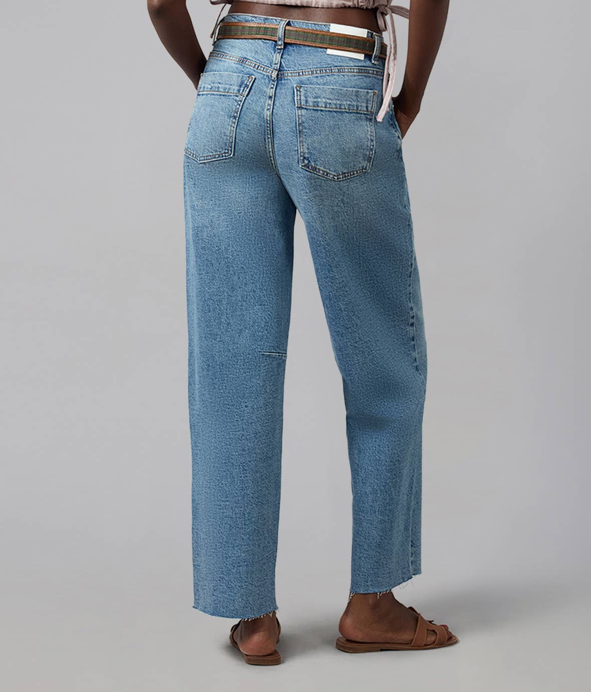 DYLAN High Rise Barrel Jeans 30" Inseam