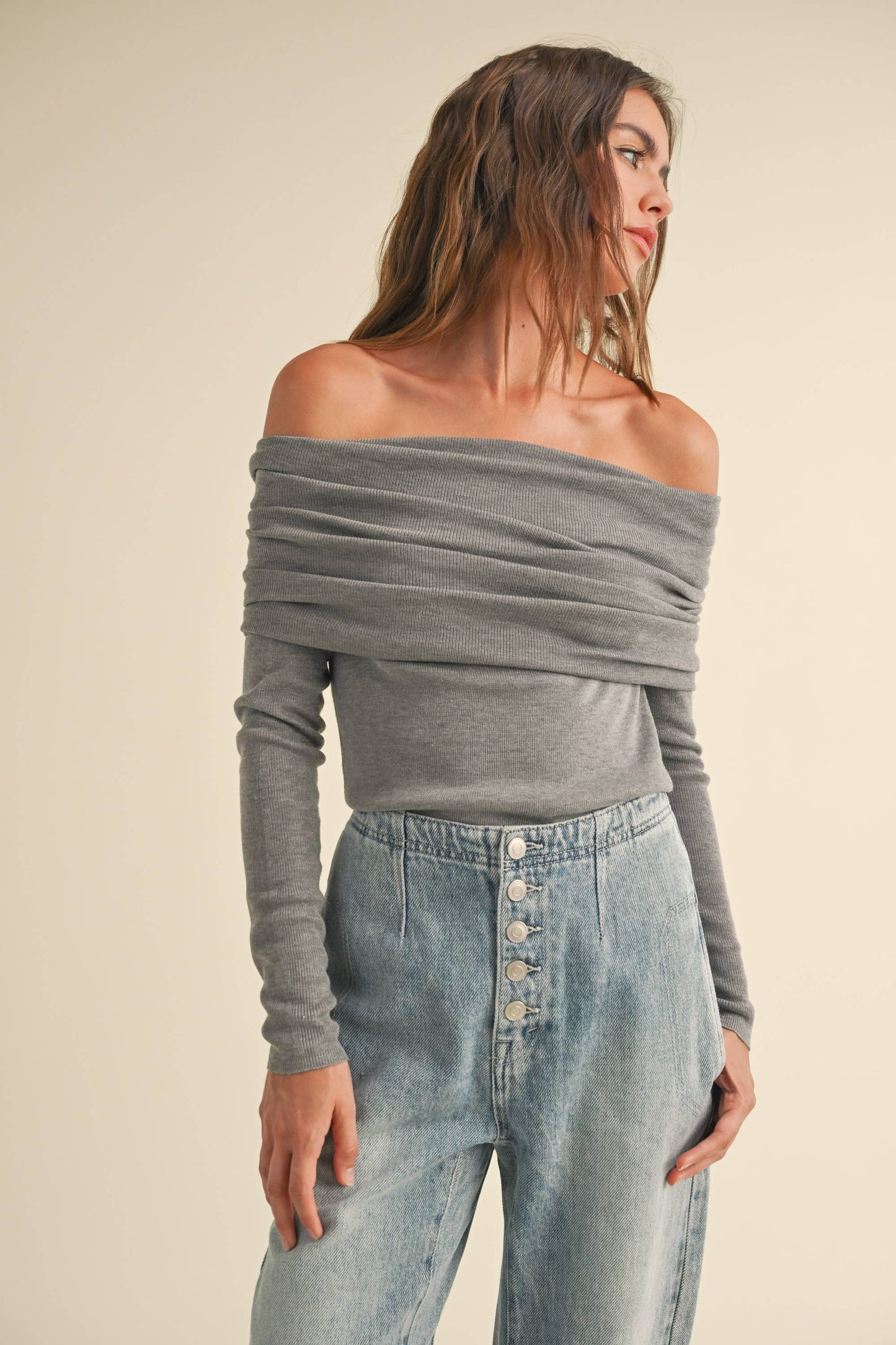 Off Shoulder Sweater