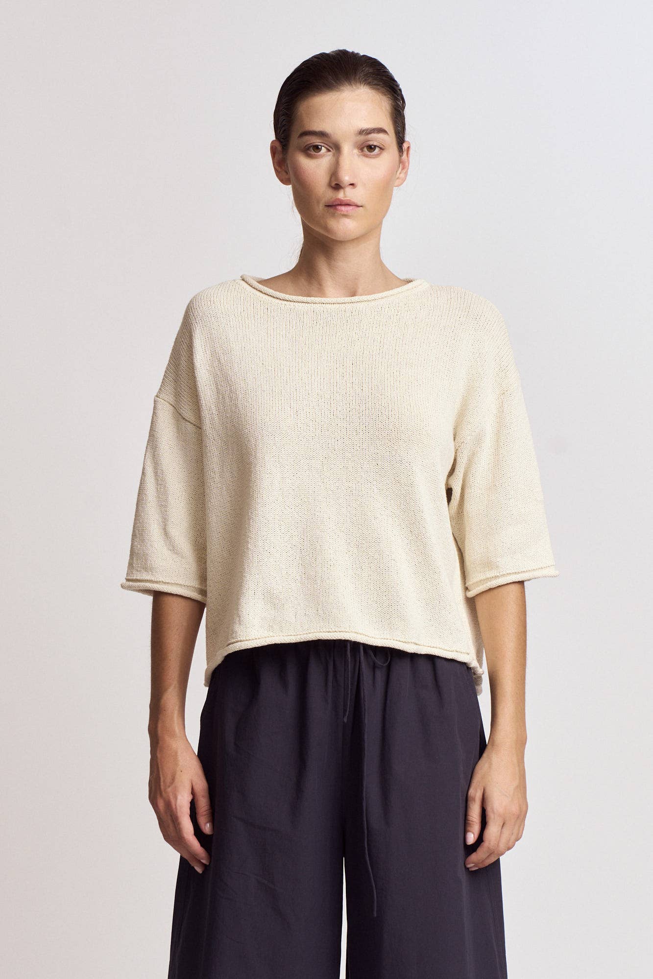 Elizabeth Rolled Edge Sweater