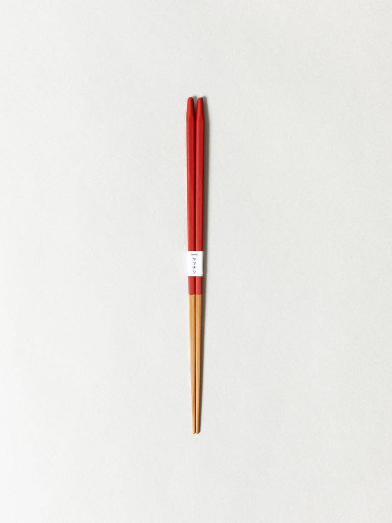 Slim Bamboo Chopsticks - Red