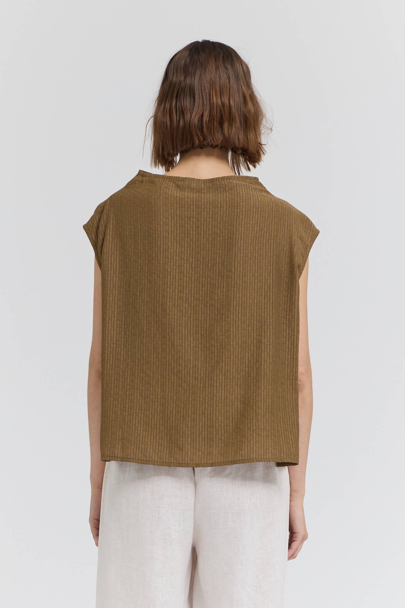 Saundra Mock Neck Loose Fit Top