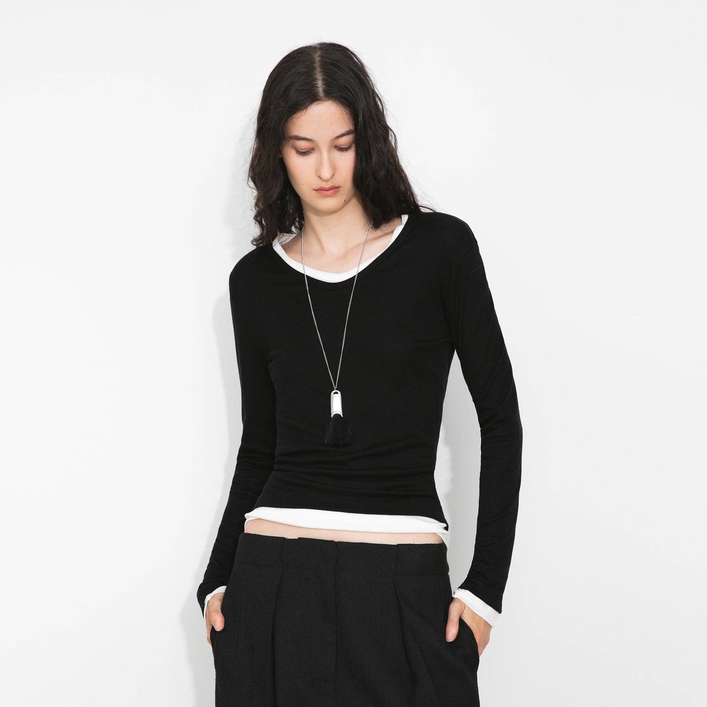 Basic Long-Sleeve Layering Top