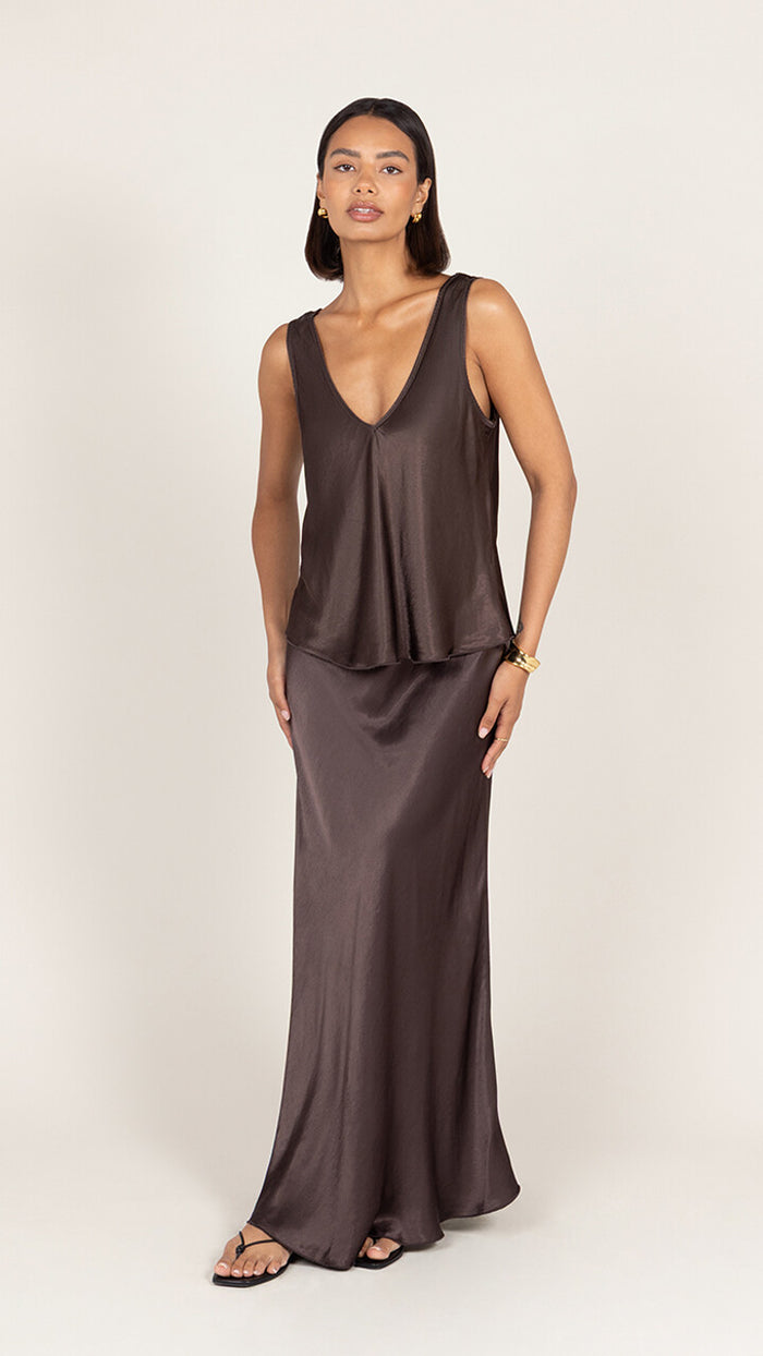 Maeve Satin Slip Skirt