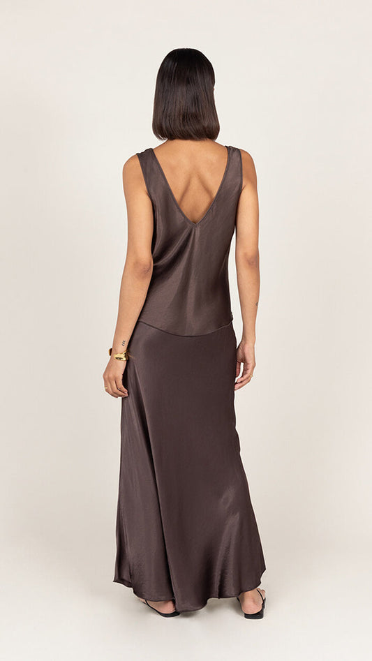 Maeve Satin Slip Skirt