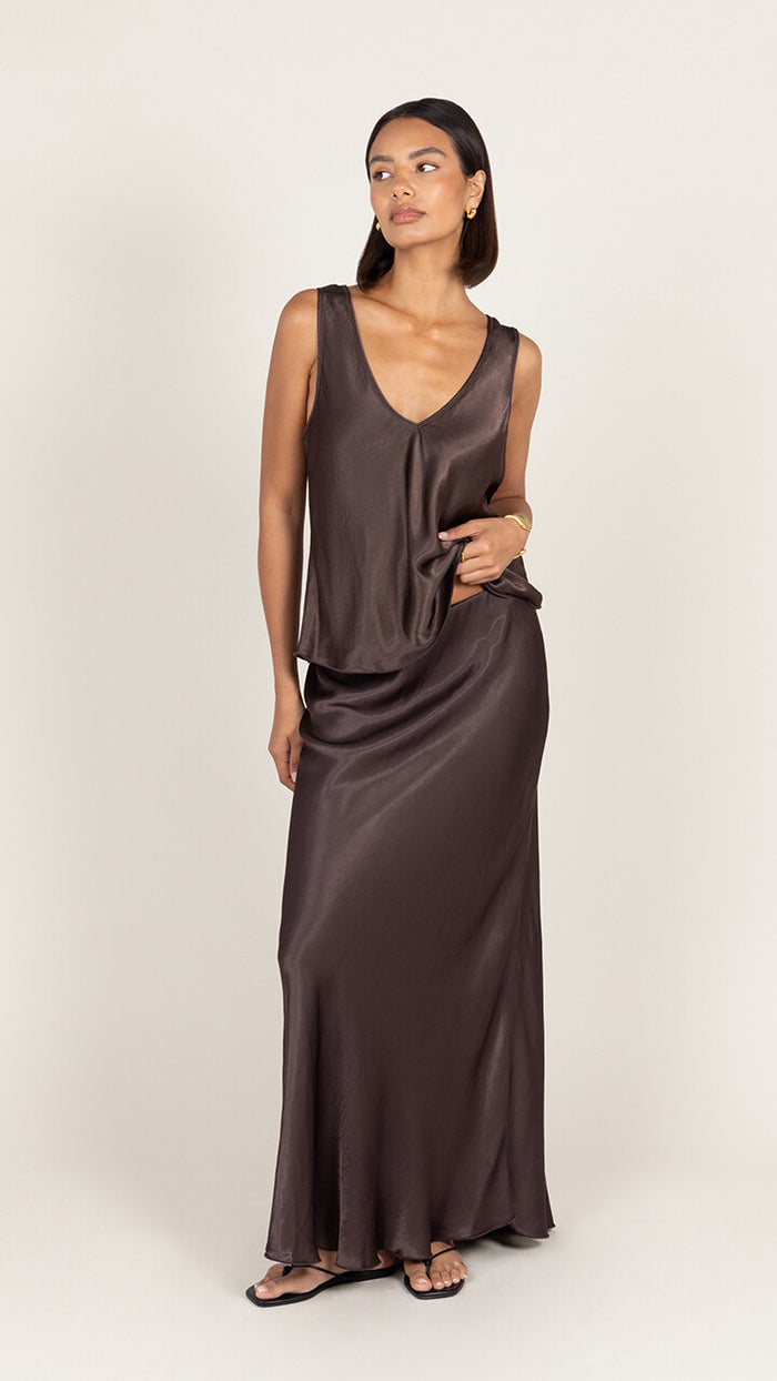 Maeve Satin Slip Skirt