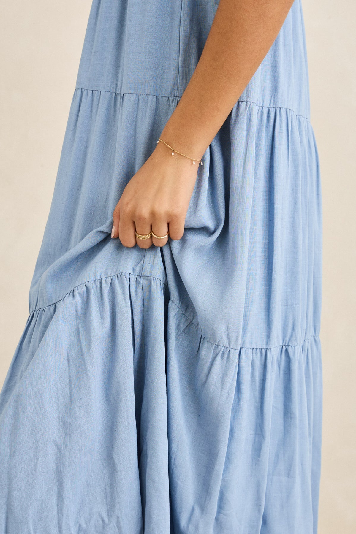 Classic Tiered Midi Dress