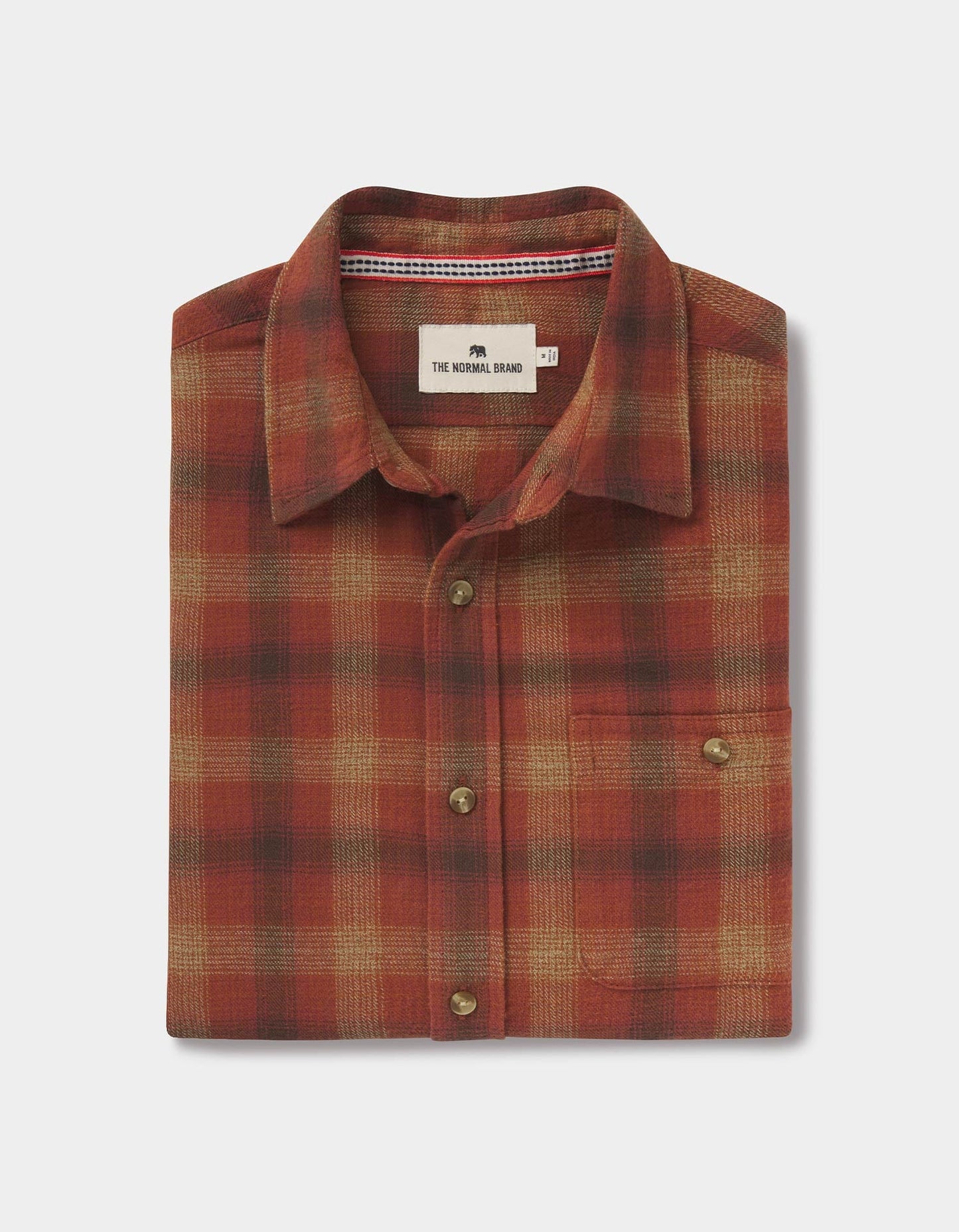 Hudson Double Brushed Flannel Glazed Maple Plaid