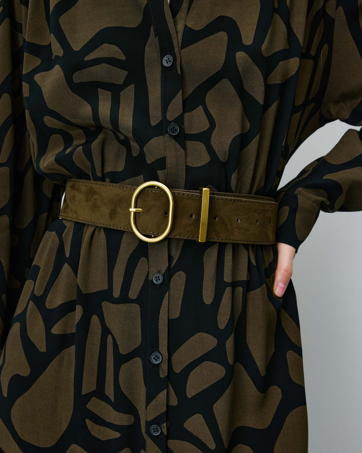 Swinton Suede-Effect Belt