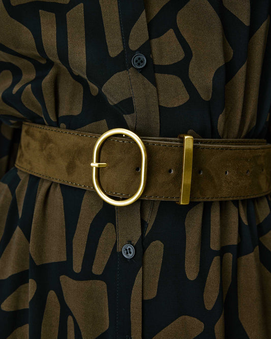 Swinton Suede-Effect Belt